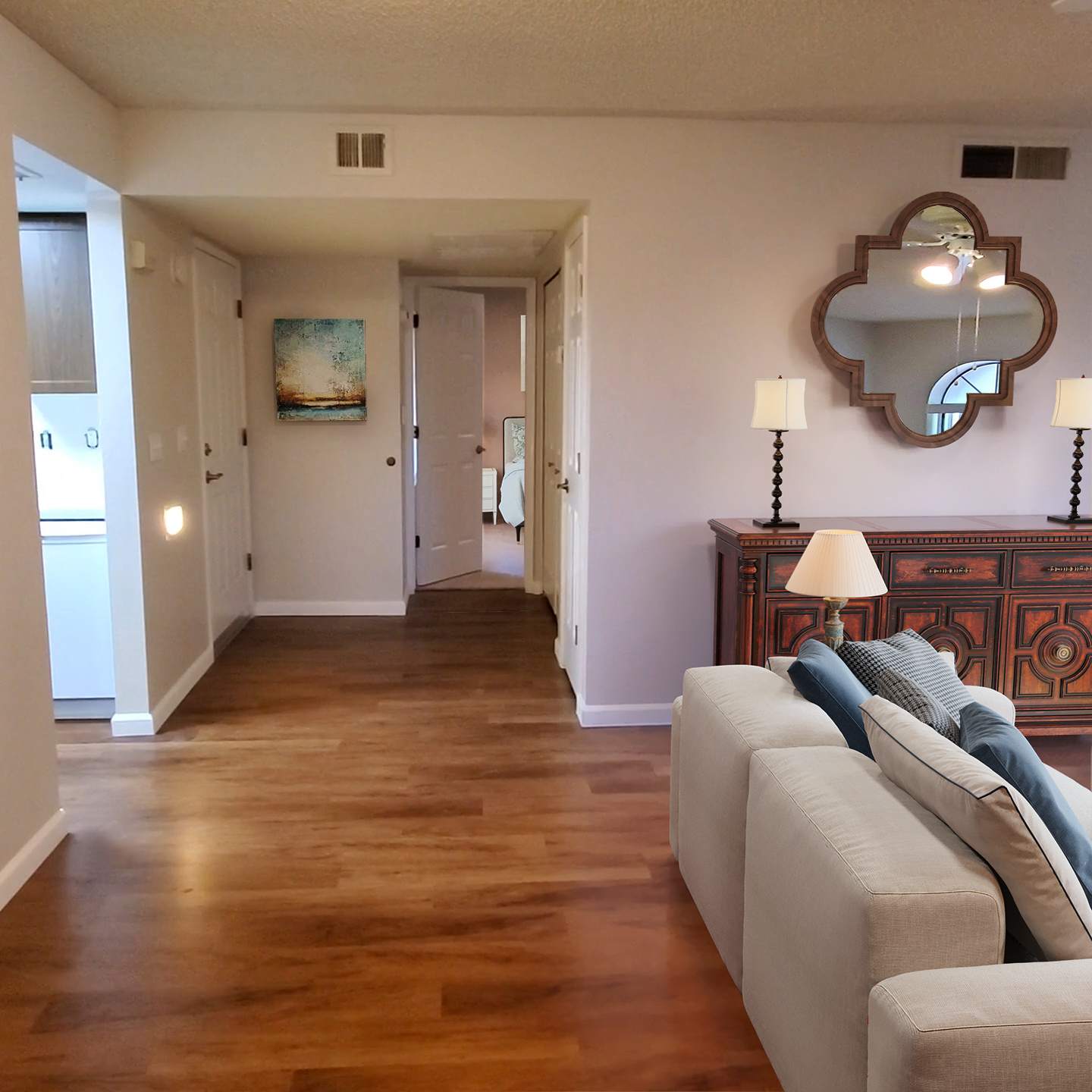 Photo of Living Room and entry in senior living Garden Home D