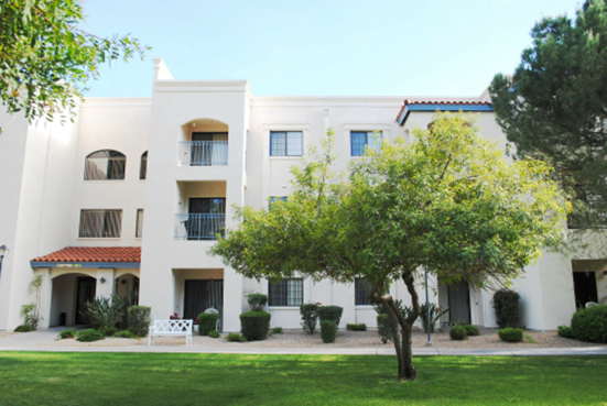 View of senior living apartments in Phoenix