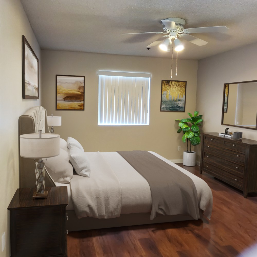 Photo of master bedroom, Model C