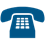 telephone icon blue