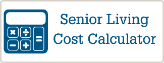 Link to Senior Living Cost Calculator page, blue icon of calculator