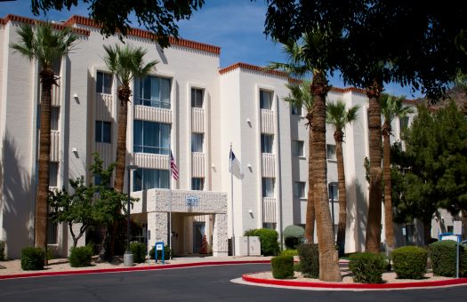 Photo of the entrance to Christian Care Manors, Affordable Senior Housing in Phoenix