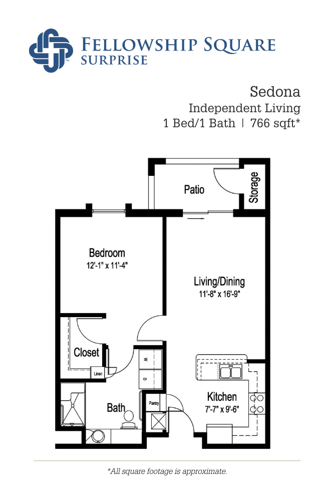 Independent Living 1 bed, 1 bath at Fellowship Square Surprise