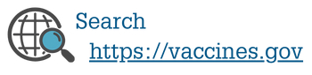 Infographic:Click to search for COVID-19 vaccines near you. Vaccines.gov
