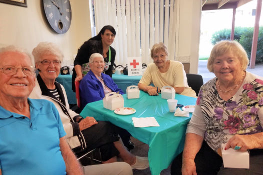 Photo of Residents at activities for seniors at Fellowship Square Senior Living Tucson