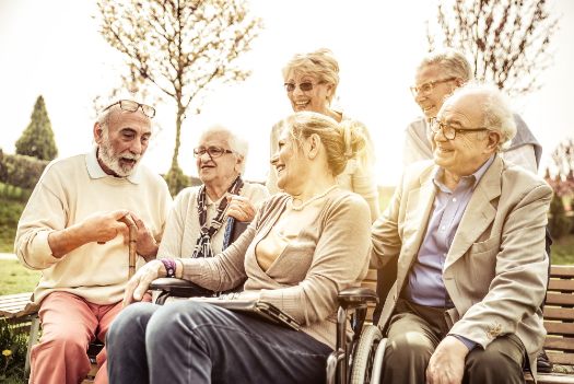 Photo of group of seniors enjoying activities at Fellowship Square Senior Living in AZ