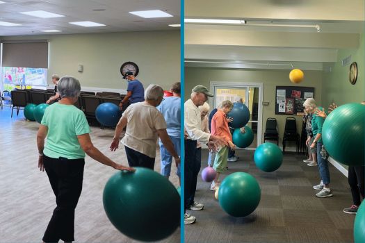 Senior exercise classes at Fellowship Square Independent Living in Tucson