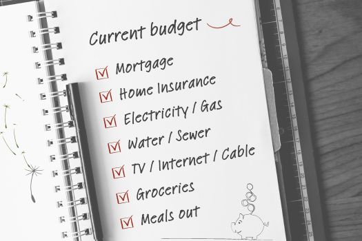 Photo of a budget list