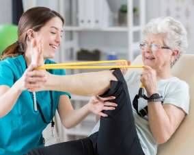 Photo of senior wellness session at Fellowship Square senior living communities in AZ