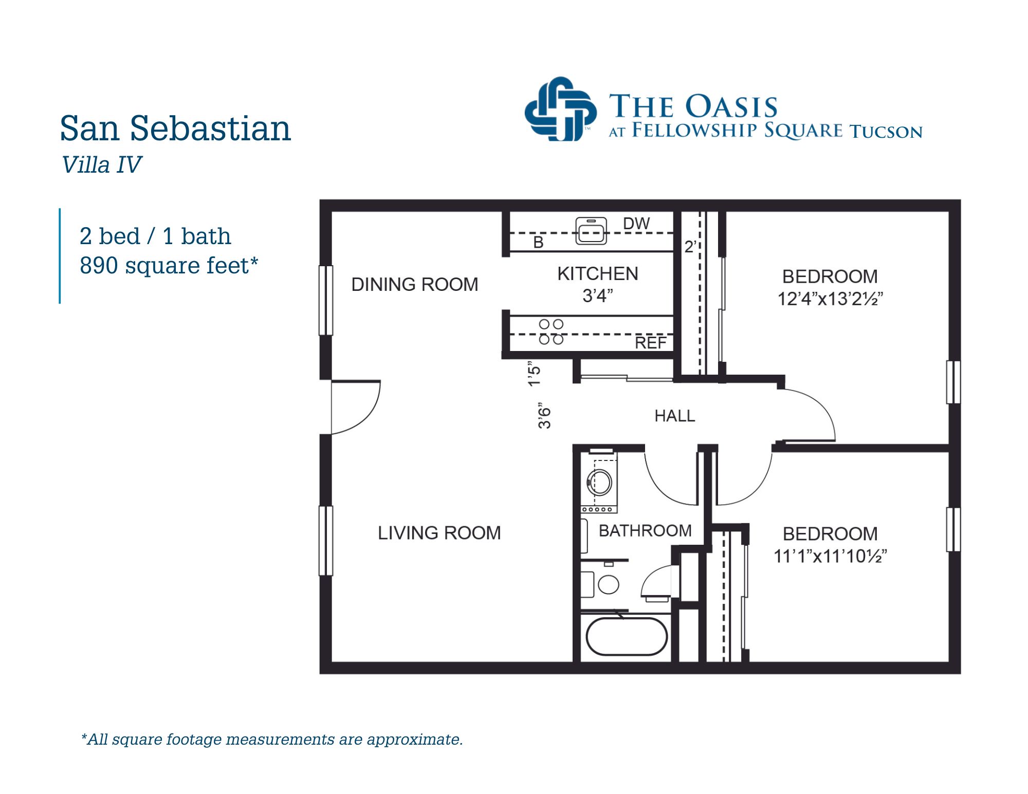 Photo of 2 bed/1 bath Assisted Living for seniors Apartment Tucson