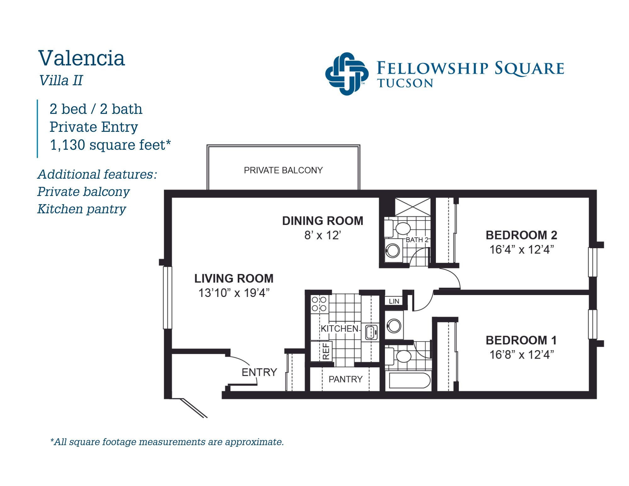 Photo of 2 bed/2 bath Independent Living Apartment Tucson