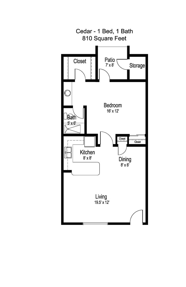 Cedar floor plan