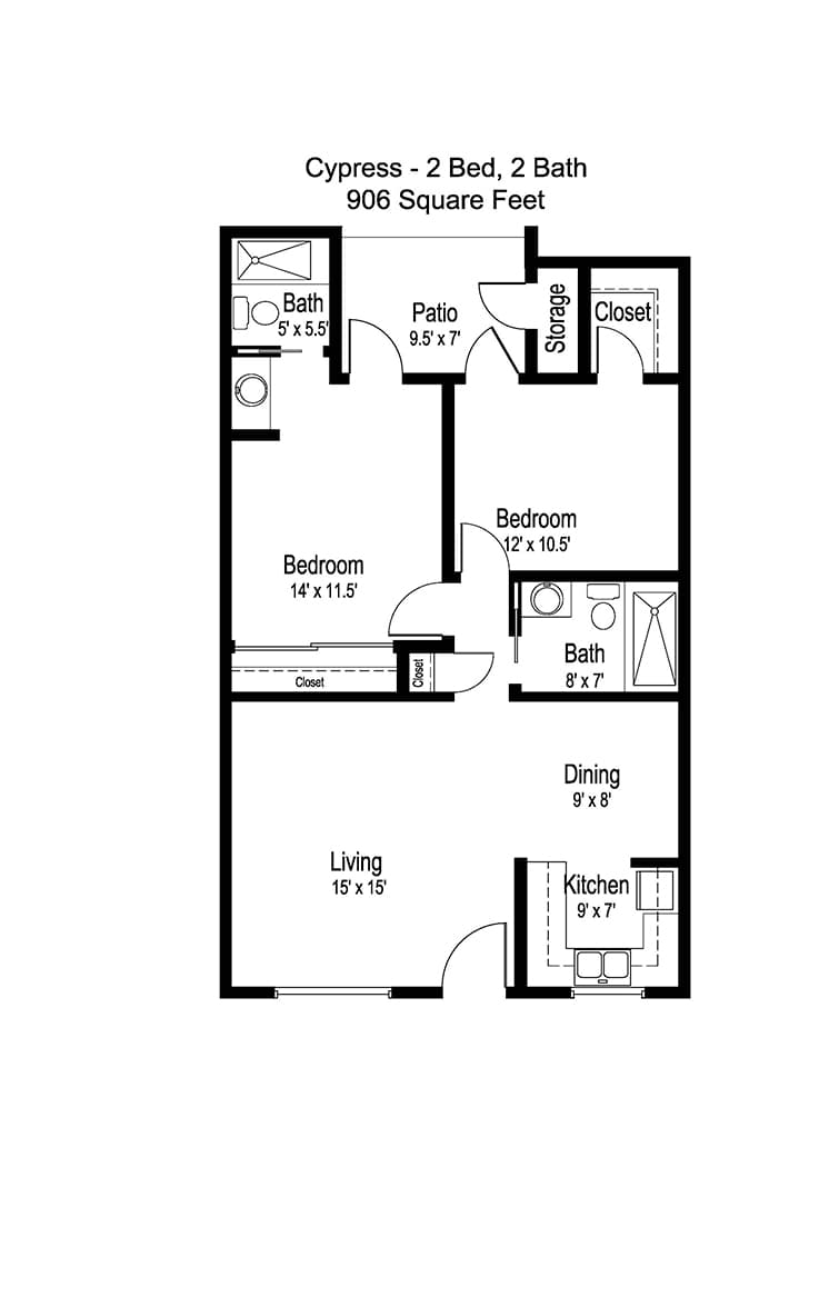 Cypress floor plan