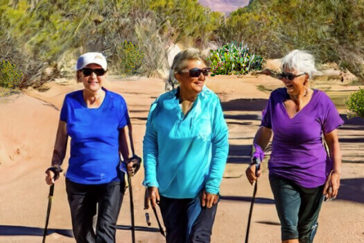 Seniors on a walk in the desert botanical gardens Activities for Seniors in Tucson