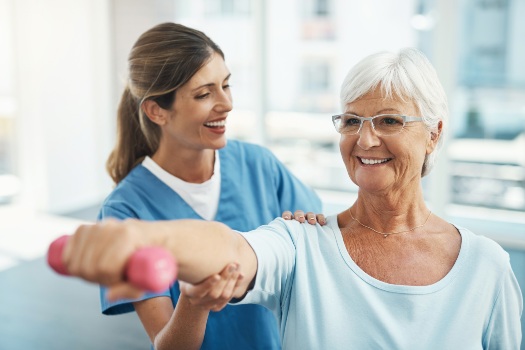 Photo of resident receiving physical therapy for seniors in Surprise