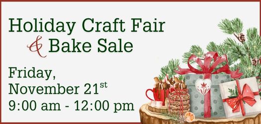 Decorative image with text Holiday Craft Fair