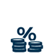 service fee percent icon