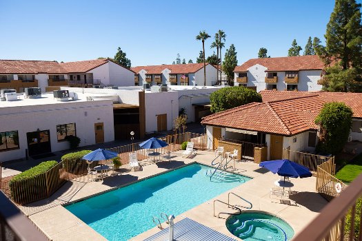 View of one of the pools at Fellowship Square Independent Living Downtown Mesa