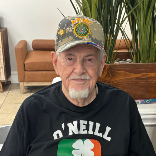 Photo of Larry with testimonial