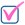 Pink check mark