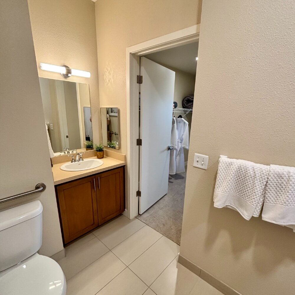 Fellowship Square Surprise Independent Living 1-bedroom apartment bathroom