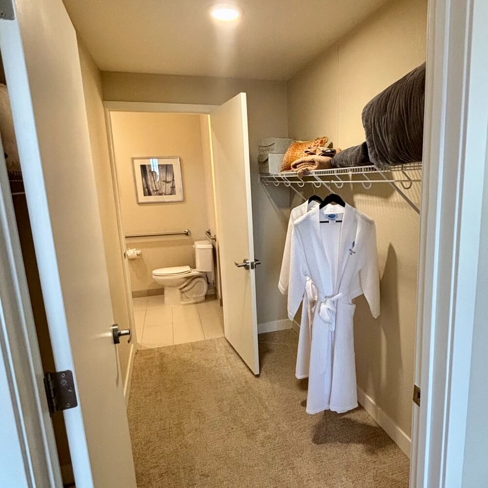 1-bedroom apartment walk-in closet in Independent Living Surprise AZ